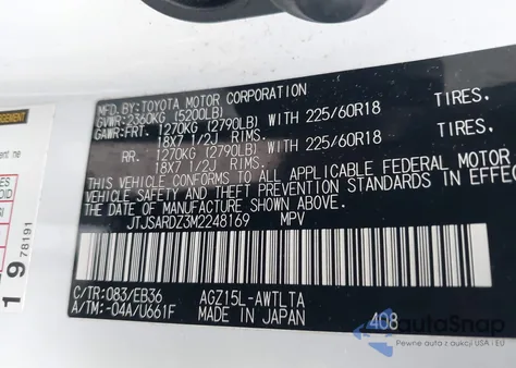 2021 Lexus Nx 300 F Sport z USA, uszkodzony, nr VIN JTJSARDZ3M2248169